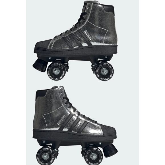 NEW ADIDAS Superstar 82 Roller Skates W9.5 Silver JH5522 - Picture 5 of 7